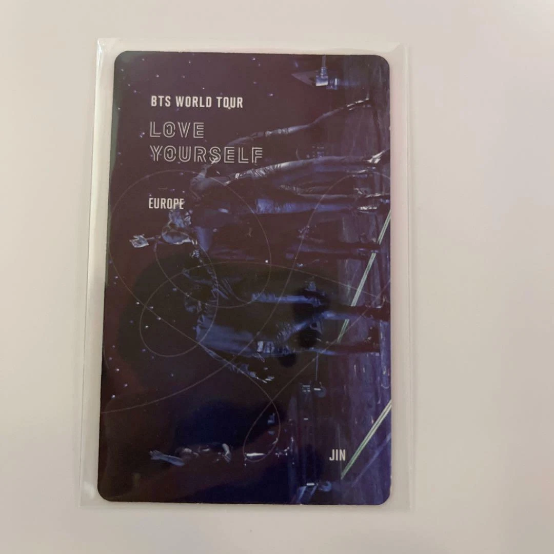 BTS LOVE YOURSELF EUROPE LYS blu-ray ver. official photocard JIN 