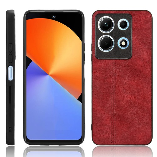 Funda rígida trasera para PC de cuero PU borde suave de sutura para Infinix Note 30 Pro / Hot 30 - Imagen 16 de 23