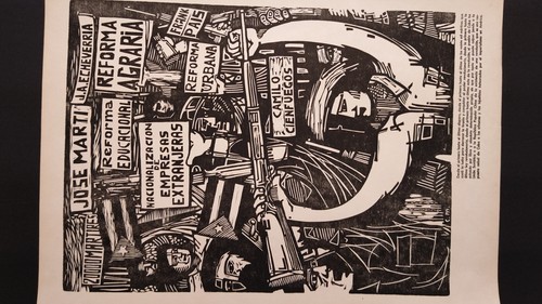 1961 Cesar Mazola Alvarez Original Political Woodcut Print Cuba Art Xylography 2 - Picture 4 of 12
