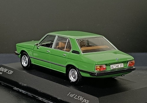 1/43 BMW 520 (E12) Green 1974 Minichamps - Picture 3 of 8
