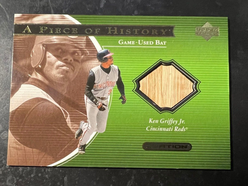 2001 Upper Deck Ovation A Piece of History Bats Ken Griffey Jr #KG HOF