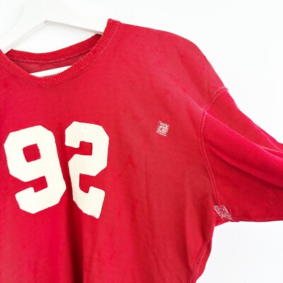 Vintage Lowe And Campbell Athletic Goods Football Shirt Red