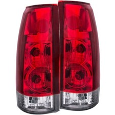 Anzo 211140 Tail Lights Chrome Red / Clear Lens