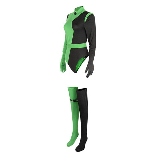 Shego Cosplay Costume Jumpsuit Fantasia Outfits Halloween Carnival Party Suit - Picture 2 of 7