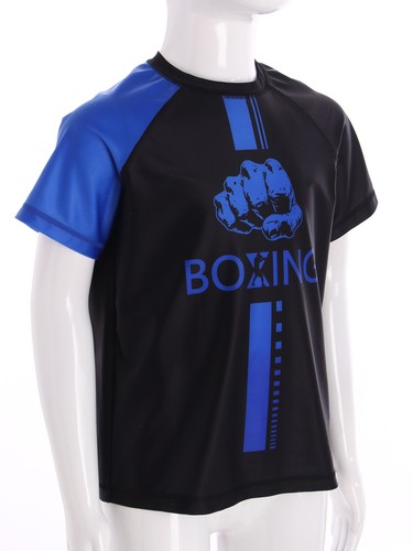 Kids Boys Hooded Robe Letter Printed T-shirt Shorts+2Pcs Hand Wraps Workout Gym - Bild 46 von 55