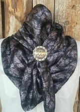 Wild Rag Scarf Western Cowboy Buckaroo Scarves Bandana Cowgirl Silky Paisley