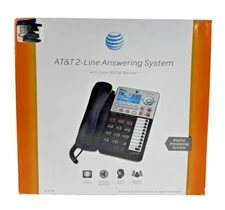 AT&T NEW 2-Line Corded Telephone Digital Answering System Caller ID Desk