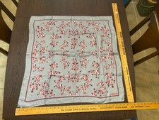 Vintage Adolfo Scarf Mid Century Handkerchief