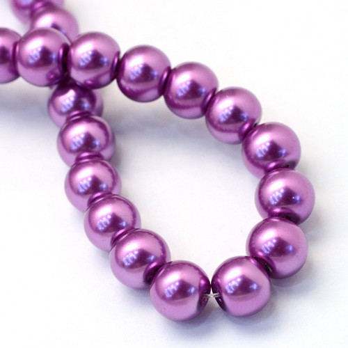 Glass Pearl Imitation Round Beads - 32" Strand - 4mm - 210 pcs. - Pick the color - Bild 36 von 49