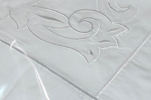 Original SFERRA Bros Embroidered King Flat Sheet 2PillowShams 1 Pillowcase Set - Picture 8 of 23