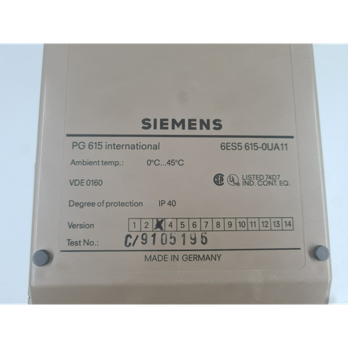 Panneau de commande SIEMENS SIMATIC PG 615 6ES5 615-OUA11 - Photo 4/5