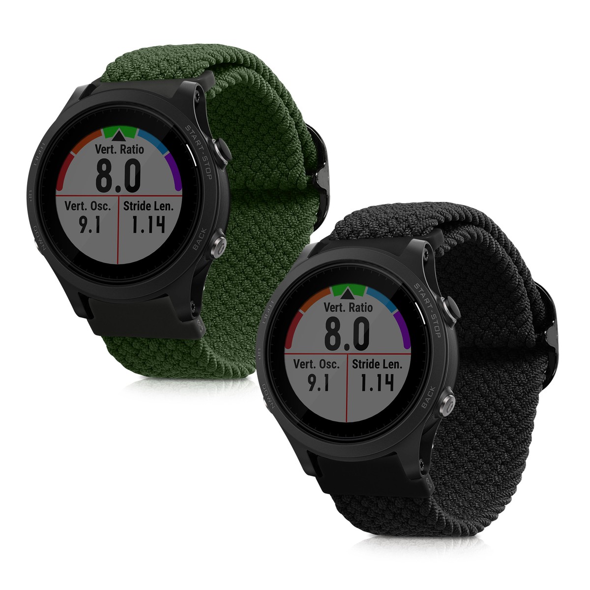Set of 2x Nylon Watch Straps for Garmin Forerunner 935 945 745 eBay