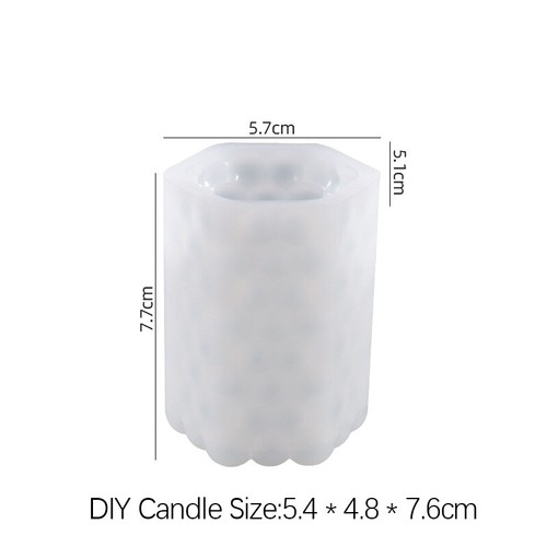 Candle Mould Geometric Shape Perfume Soap Candle Making Wax DIY Silicone Mold - Picture 8 of 10