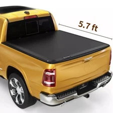 5.7 ft  Bed Soft Roll Up Tonneau Cover for 2019-2025 Dodge Ram 1500 New Body