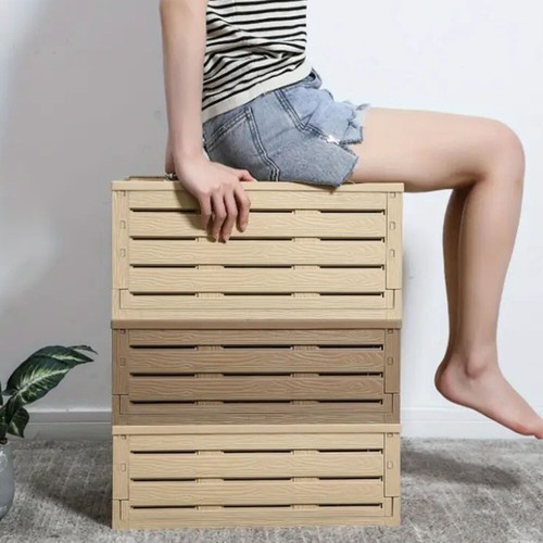 Wood-like household folding storage box outdoor foldable storage box car storage - Picture 10 of 16