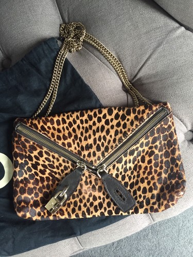 g echt D met hangslot Bag Luipaardbont 100 Dolce Gabbana Leren Clutch na8BSB4