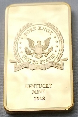 Fort Knox Goldbarren Donald Trump Mann US Präsident Vereinigte Staaten von Amerika C alt - Bild 2 von 15