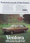 Vauxhall Ventora, Vtg original advertisement from the 1970's.