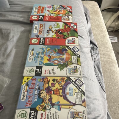 LEAP FROG LeapPad 1st-2nd Grd Multi-Subject Book, Cartridge & Marker Lot Of 4