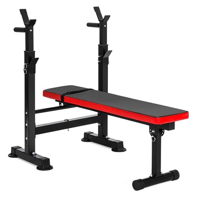 LX400 Adjustable Olympic Workout Bench with Squat Rack
