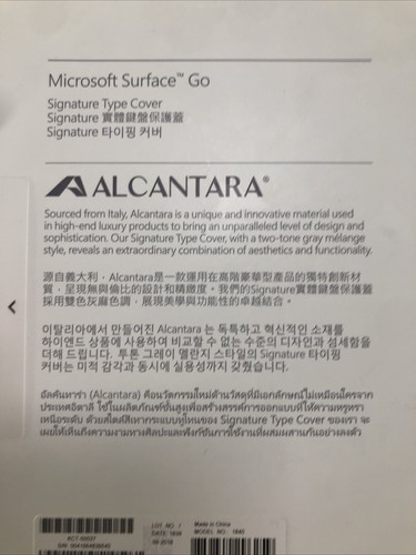 Microsoft Surface Go Signature Type Cover Cobalt Blue Traditional Chinese 1840 - Picture 3 of 8