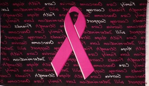 3X5 PINK RIBBON-BREAST CANCER AWARENESS INSPIRATIONAL FLAG-POLYESTER - Picture 4 of 4