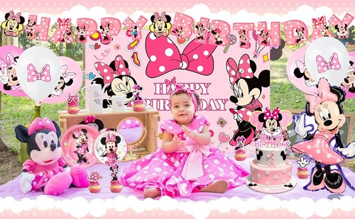 Minni Mouse Partygeschirr Geburtstag,113 pcs Minnie Mouse Geburtstagsdeko Set - Bild 7 von 10