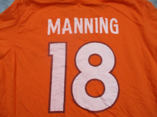 Peyton Manning Shirt Womens Extra Large Orange Nike NFL Football Denver Broncos - Picture 5 of 9
