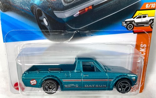 Hot Wheels 1975 DATSUN SUNNY TRUCK (8120), Green, 2025 #93 Box Ship JDM - Picture 2 of 8