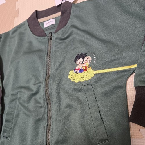 Limited sale Graniph ×Dragon Ball jersey jacket 110 cm Green kids Embroidered - Picture 9 of 10
