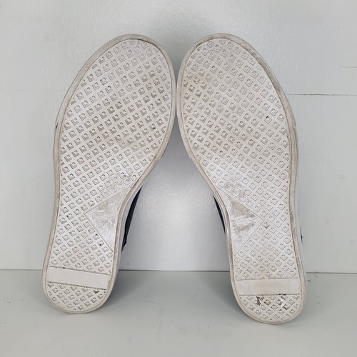 Lacoste Bayliss Deck Shoes Boat Sneakers Mens Sz 10 0722 Navy Blue Leather White - Picture 6 of 8