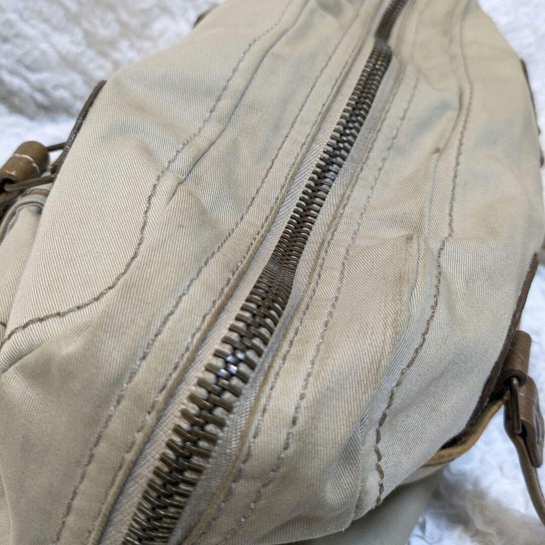 Miu Miu Archive 00s Cotton Leather Small Boston bag Brown Miu Miu Archive 00s Cotton Leather Small Boston bag Brown