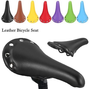 Retro Leather Bicycle Saddle Seat Custion Road Bike MTB Sport Saddle Bike Seat Retro Leather Bicycle Saddle Seat Custion Road Bike MTB Sport Saddle Bike Seat