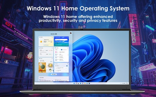 SGIN 17.3" FHD Laptop Notebook-Intel Celeron Up to 2.8 GHz 128GB memory 4GB RAM - Picture 6 of 11