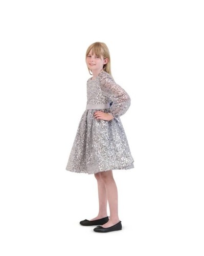 Kensie Girl Long Sleeve Holiday Dress, Size 14 - Bild 5 von 5