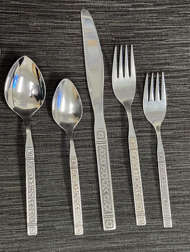 Dominica Oneida Ltd Wm A Rogers Edelstahlbesteck 5-teiliges Platzset ausverkauft - Bild 4 von 5