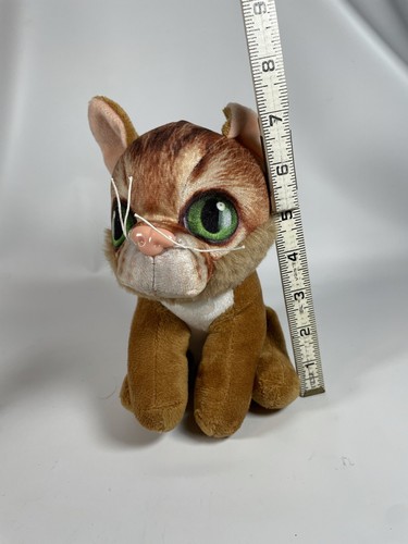 Dan Dee Kitty Cat 7" Plush Cat Stuffed Animal Toy Life Like Face Big Green Eyes - Picture 9 of 9