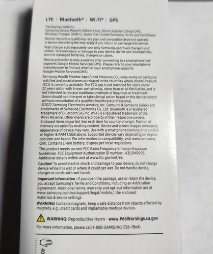 SAMSUNG Galaxy Watch 5 40mm Bluetooth Smartwatch, US Version, Black, Used - Picture 5 of 6