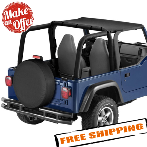 Bestop 52521-15 Black Denim Strapless Bikini Top for 1997-2002 Jeep  Wrangler TJ | eBay