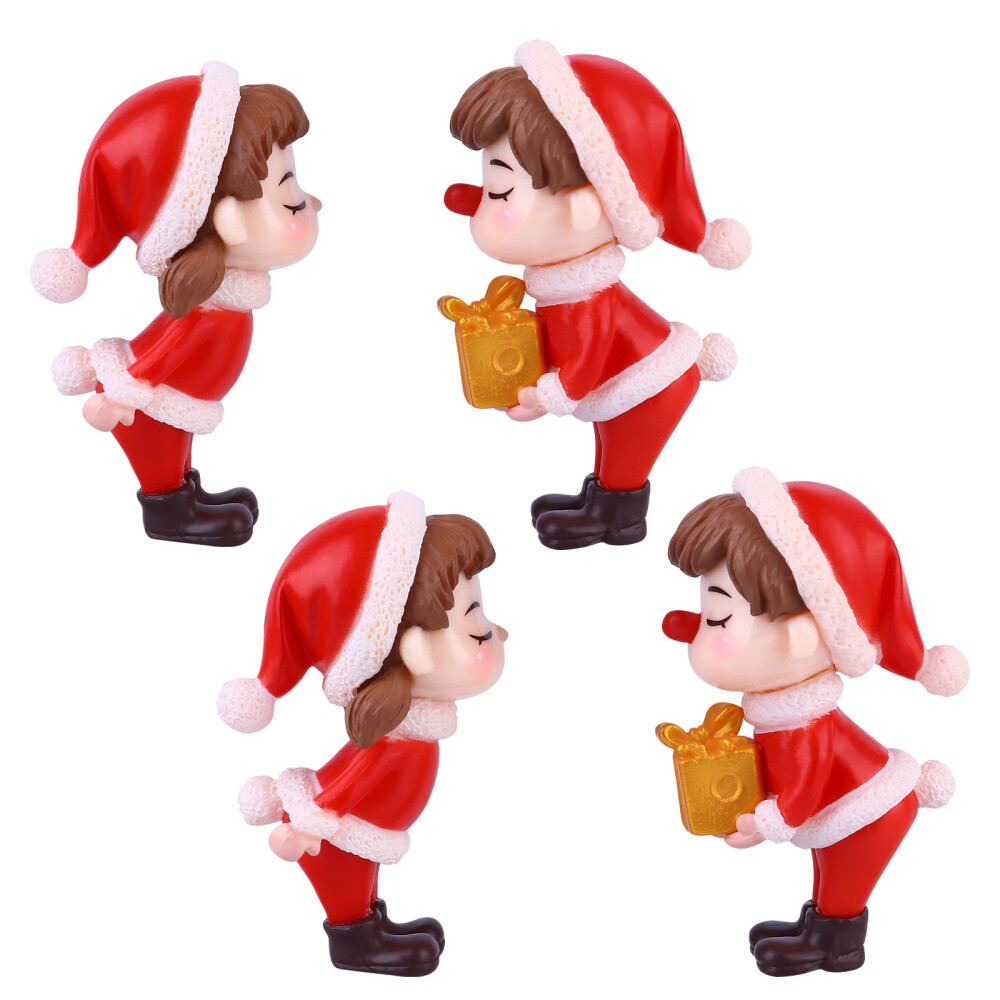 4-pcs-bride-groom-figures-christmas-resin-miniature-christmas-miniature