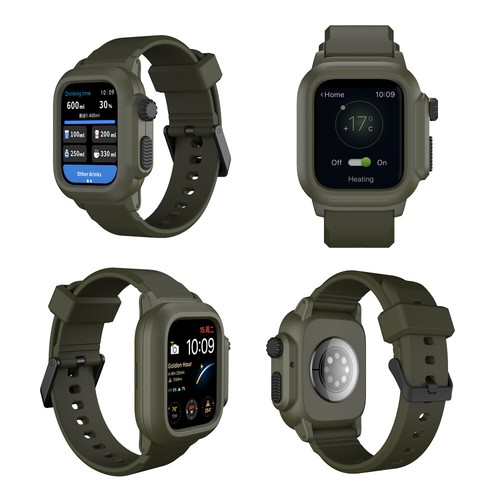 Rugged Sport Band Strap + Case for Apple Watch Series 9 8 7 6 5 4 SE 40/44/45mm - Picture 29 of 54