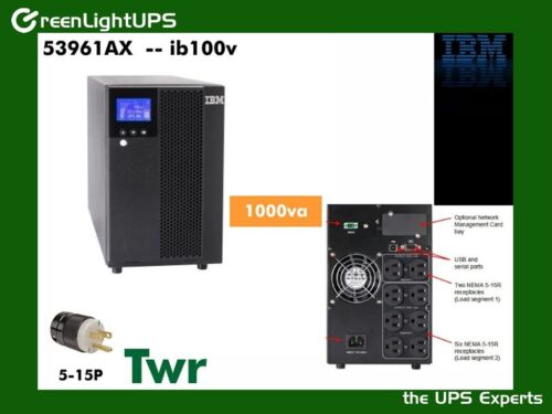IBM LCD UPS IBMLCD750 1000va 120v Tower w/Warranty & New Batteries - Picture 2 of 6