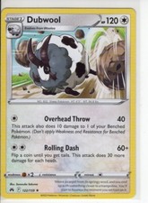 DUBWOOL CROWN ZENITH SET RARE NON HOLO-FOIL POKEMON CARD 122/159 LP