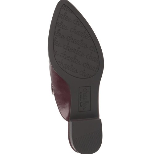 Charles by Charles David Loafer Shoes Maroon Red Quilted Este Mules Size 8 New - Picture 5 of 7