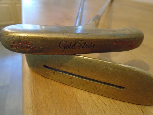 PRE~LOVED 2 BLADE PUTTERS~1HOTSPOT/1 GOLD STRIKE ~HEAVILY TOE DOWN~35.5" - Picture 3 of 5