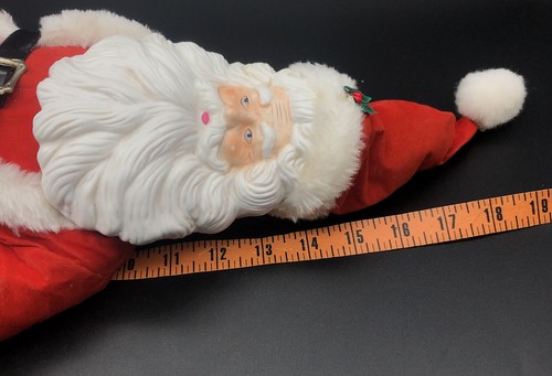 Musical Weihnachtsmann Plüsch Porzellan Display ""Here Comes Santa Claus"" 19""T BRINN - Bild 12 von 12