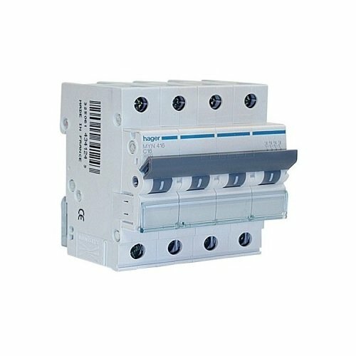 Interruttore automatico magnetotermico 4 Poli 32 A 4.5 Ka Curva C 4 M. Din - Foto 1 di 1