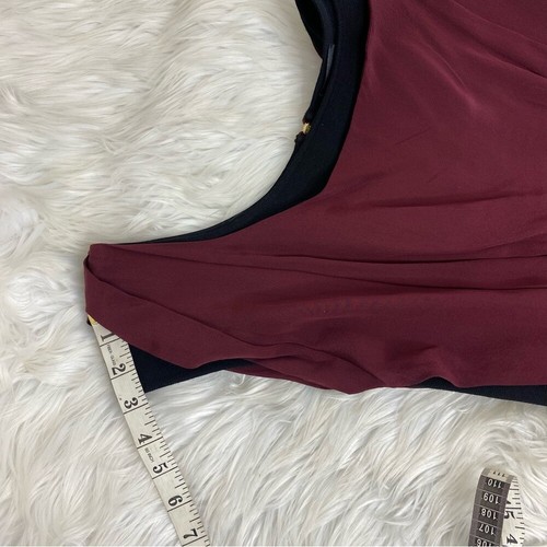 Abito donna Fendi bordeaux scollo a scoop designer moderno contemporaneo IT 40/C36 - Foto 15 di 15