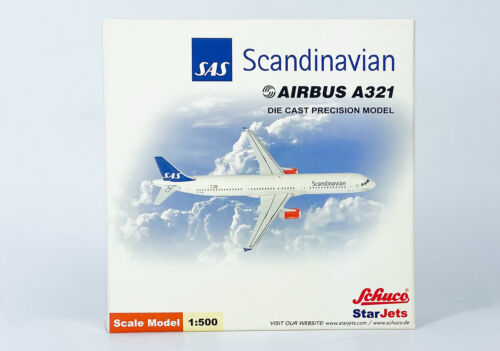 1:500 StarJets SAS Scandinavian AIRBUS A321 Airplane Diecast Aircraft Model - Picture 5 of 11