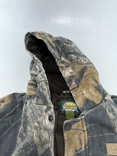 Cabelas Jagd Tarn Jacke Jugend L Kapuze Thermo Mantel - Bild 7 von 9